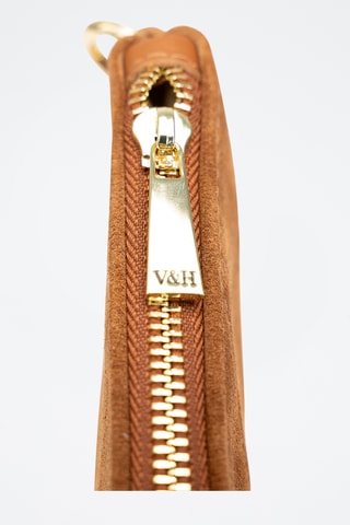 Pochette en cuir Clay - Orange