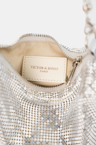 Sac porté épaule en sequins Sima - Argenté