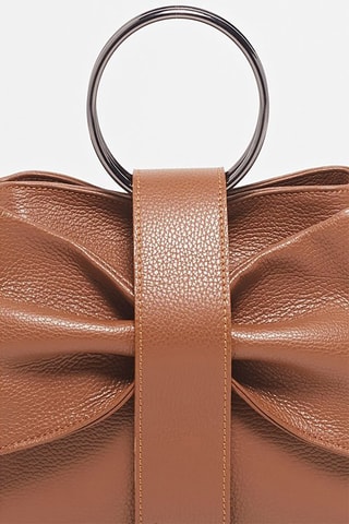 Sac à main en cuir Alix - Marron