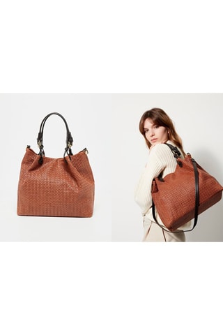 Sac à main en cuir Reina - Marron