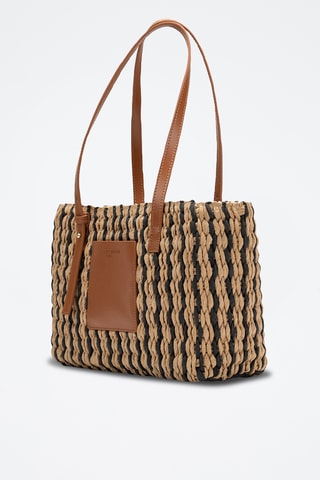 Sac porté épaule en cuir Azura - Marron