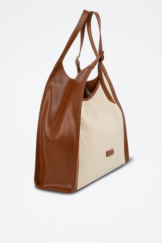 Sac porté épaule en cuir Zaya - Camel