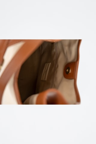 Sac porté épaule en cuir Zaya - Camel