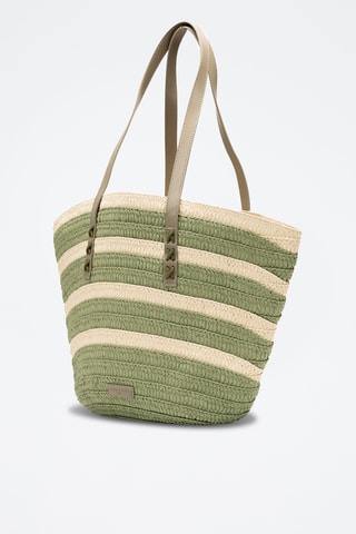 Sac porté épaule en cuir Isora - Vert