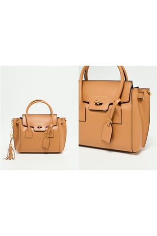 Sac à main en cuir Set Jeny - Marron