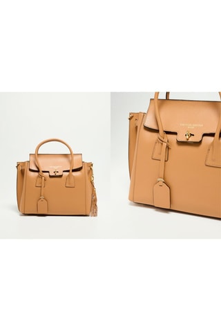 Sac à main en cuir Set Jane - Marron