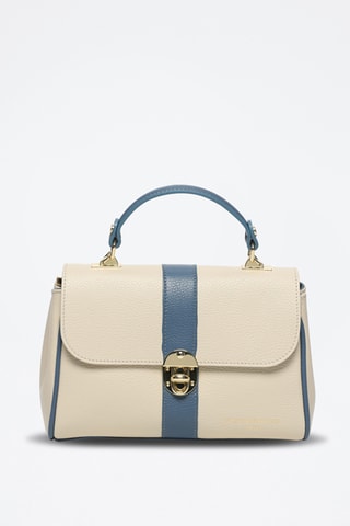 Sac bandoulière en cuir Giverny - Blanc