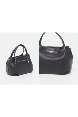 Sac à main en cuir Mao - Noir