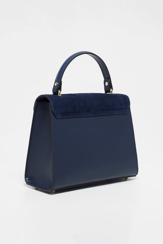 Sac à main en cuir Shak - Bleu