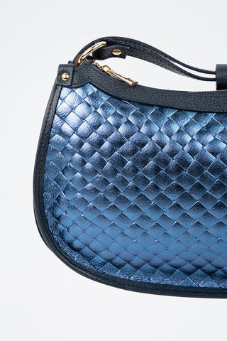 Sac à main en cuir Leana - Bleu