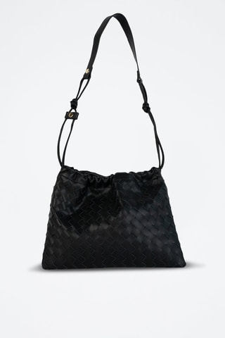 Sac bandoulière en cuir Eloa - Noir