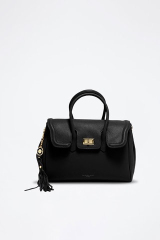 Sac bandoulière en cuir Bagatelle - Noir