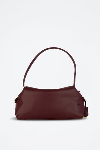 Sac porté épaule en cuir Yzel - Rouge
