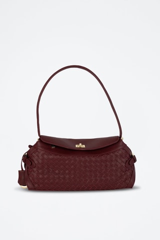 Sac porté épaule en cuir Yzel - Rouge