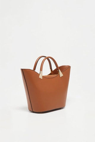 Sac à main en cuir Lety - Camel