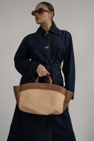 Sac à main en cuir Malta - Marron