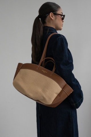 Sac à main en cuir Malta - Marron