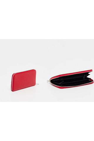 Compagnon en cuir Kaya - Rouge