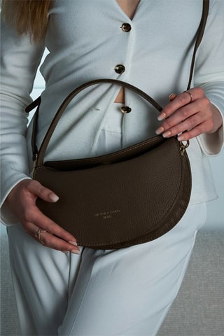 Sac à main en cuir Mini Alexa - Marron