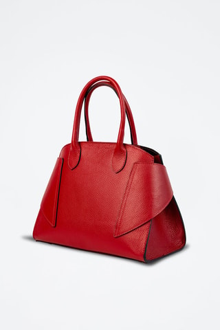 Sac à main en cuir Luzd - Rouge