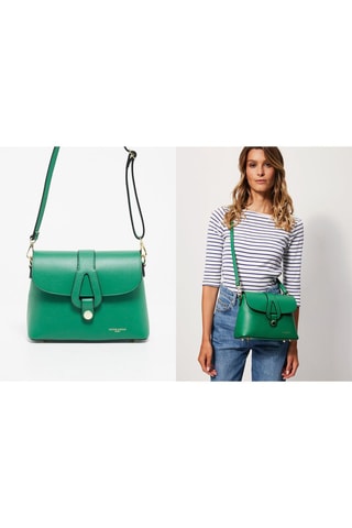 Sac bandoulière en cuir Ella - Vert