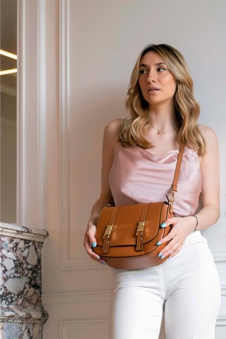 Sac bandoulière en cuir Ruth - Camel