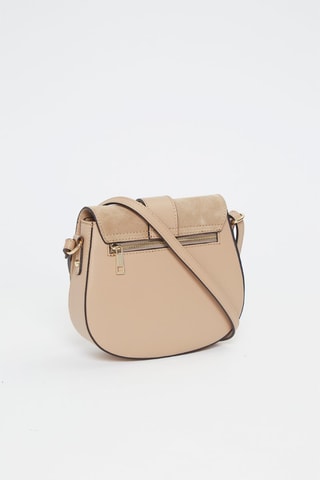 Sac bandoulière en cuir Slelva - Beige