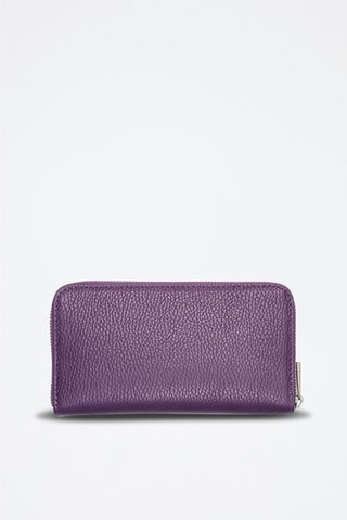 Compagnon en cuir Kaya - Violet