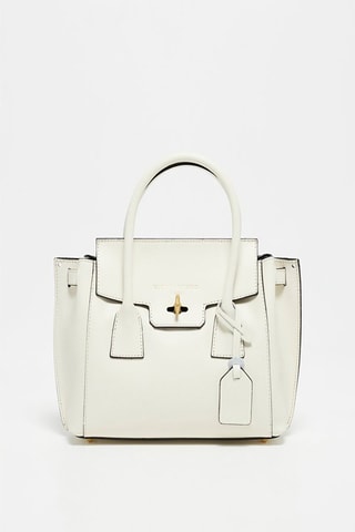 Sac à main en cuir Jany - Blanc