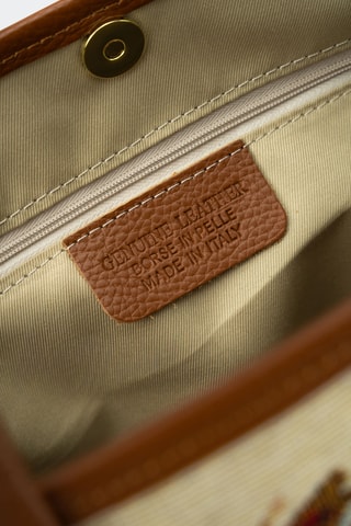 Sac porté épaule en cuir Elyna - Camel