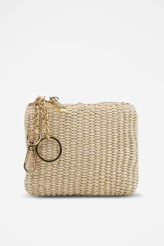 Porte-monnaie en cuir Sol - Beige
