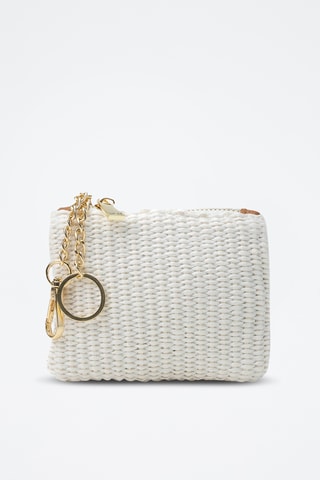 Porte-monnaie en cuir Sol - Blanc