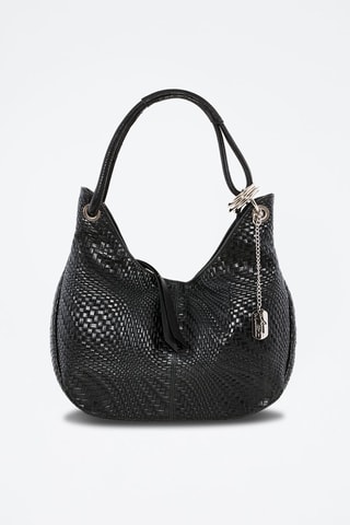 Sac porté épaule en cuir Concetta - Noir