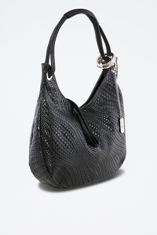 Sac porté épaule en cuir Concetta - Noir