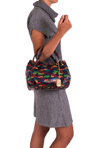 Sac à main en cuir Anna Signature \#011 - Anna Morellini - Noir et multicolore