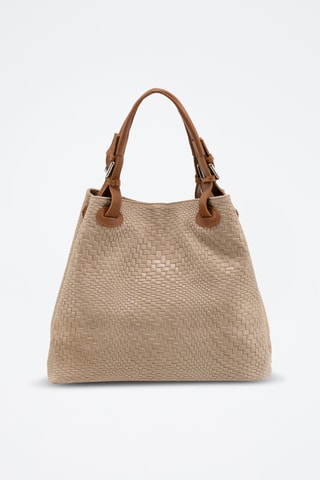 Cabas en cuir Sarzana - Taupe
