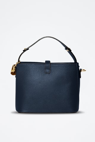 Sac à main en cuir Adelma - Bleu marine