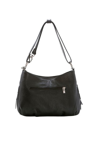 Sac porté-épaule en cuir Mia - Noir