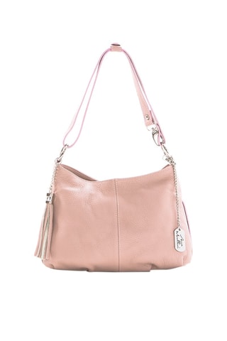 Sac porté-épaule en cuir Mia - Rose