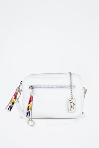 Borsa a mano in pelle Micola - Bianco