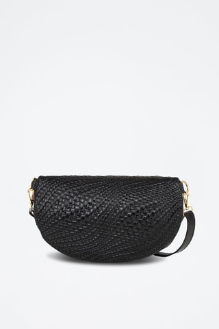 Sac banane en cuir Rufina - Noir