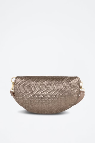Sac banane en cuir Rufina - Argenté