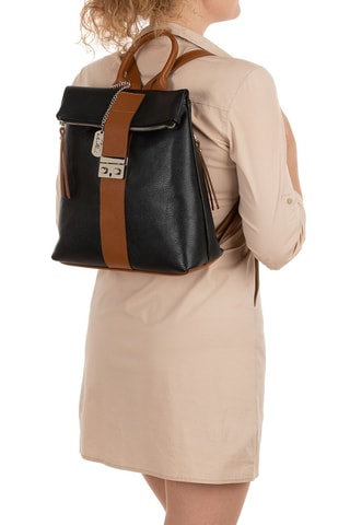 Sac à dos en cuir Azalea - Noir