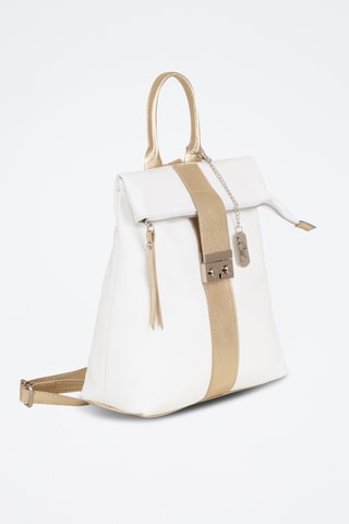 Sac à dos en cuir Azalea - Blanc