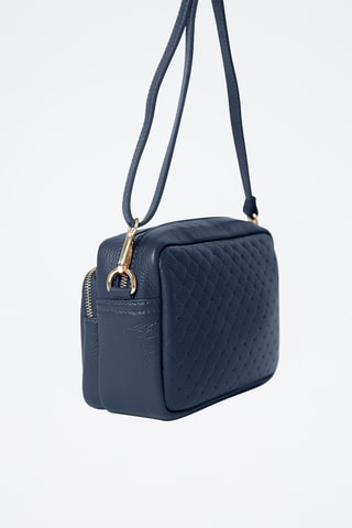 Sac bandoulière en cuir Colomba - Bleu marine
