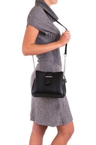 Sac bandoulière en cuir Ciosa - Noir