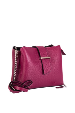 Sac bandoulière en cuir Ciosa - Fuchsia