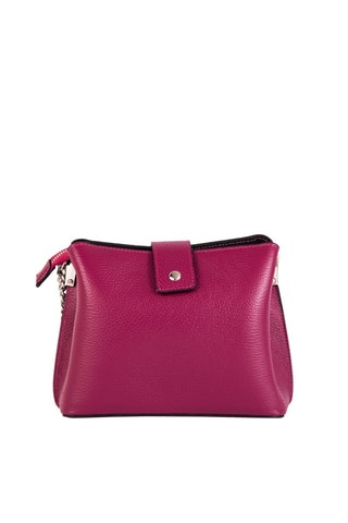 Sac bandoulière en cuir Ciosa - Fuchsia