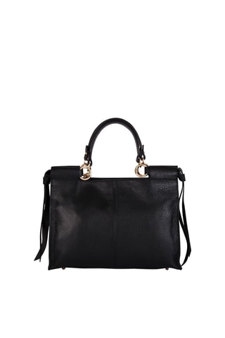 Borsa a mano in pelle Serena - Nero