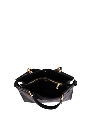 Borsa a mano in pelle Serena - Nero
